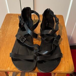 Black Strappy Sandals